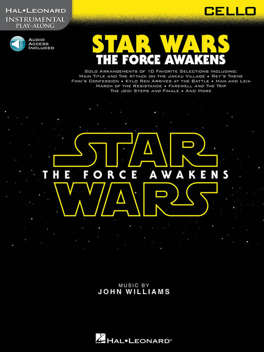 Star Wars Force Awakens Cello Play Along Book/Ola