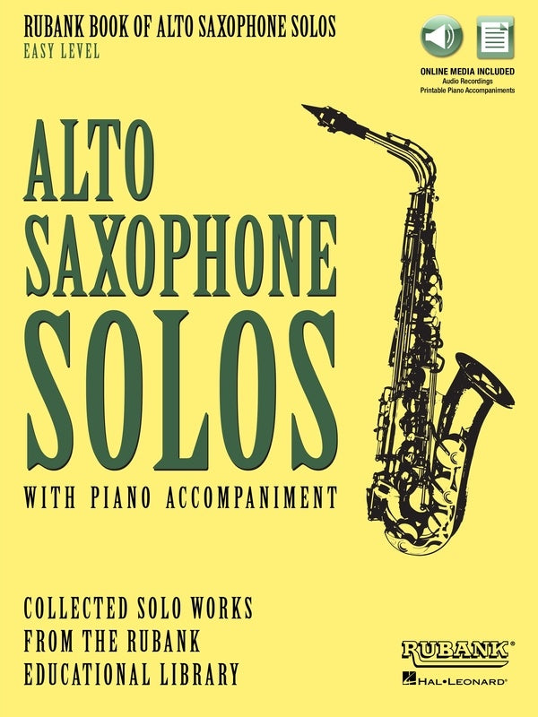 Rubank Book Of Alto Saxophone Solos Easy Bk/Olm