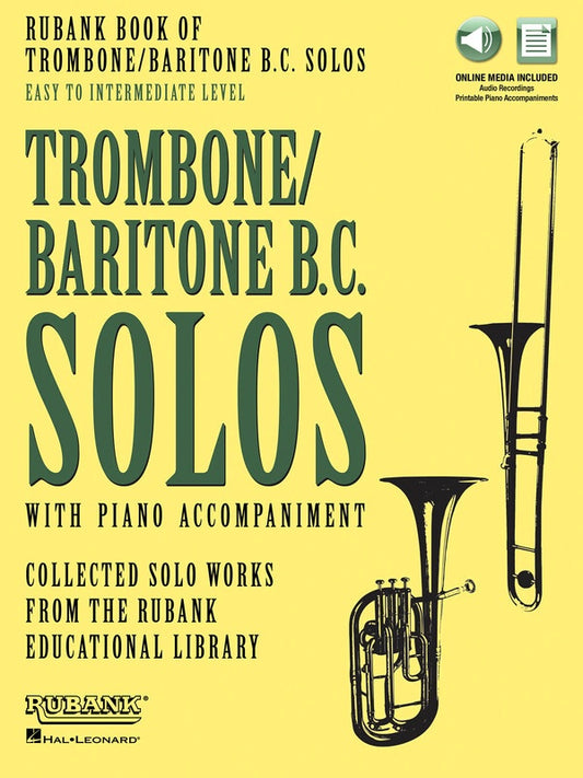 Rubank Book Of Trombone/Baritone Solos Easy-Interm Bk/Olm