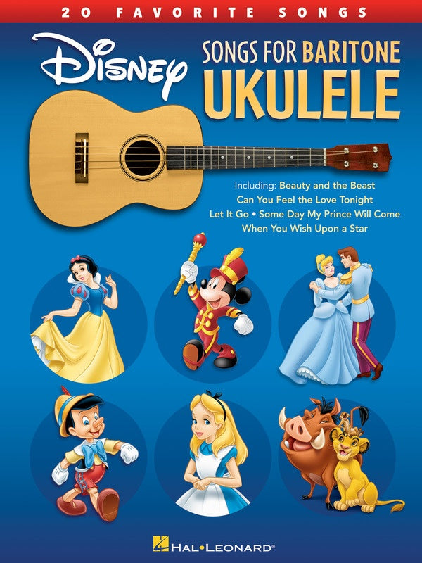 Disney Songs For Baritone Ukulele Book