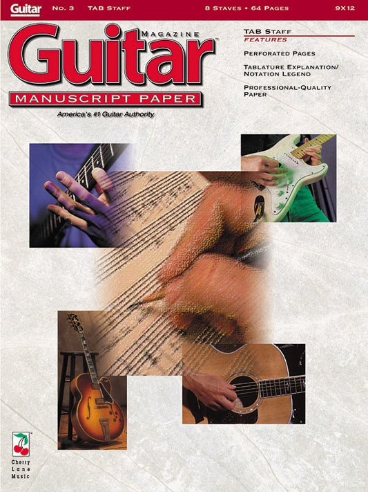 Guitar Mag Man Paper No3 64 pages 8 Tab Staff