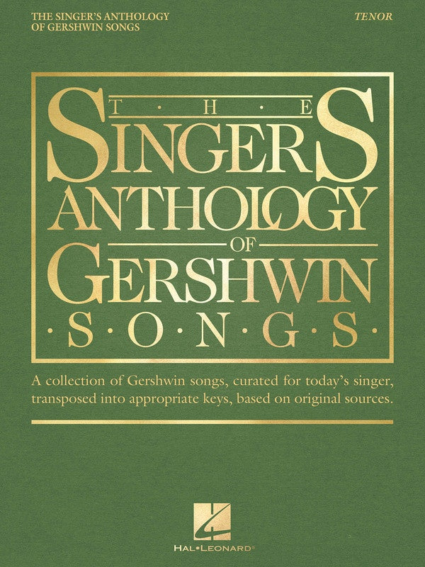 Singers Anthology Of Gershwin Songs Tenor