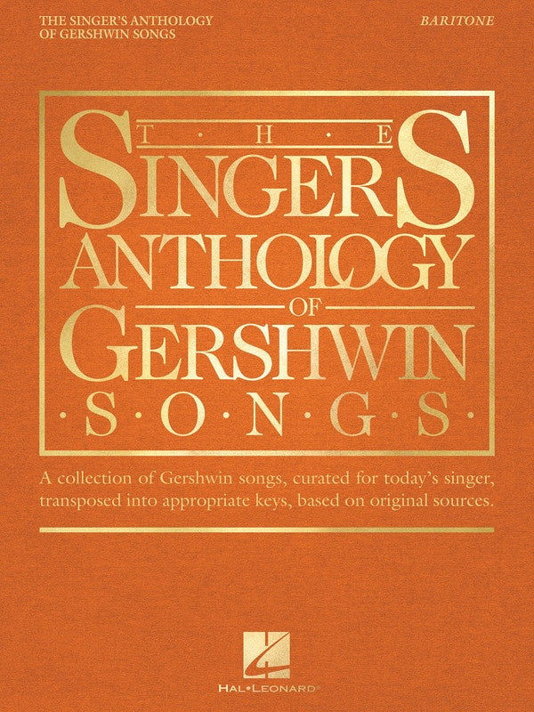 Singers Anthology Of Gershwin Songs Baritone