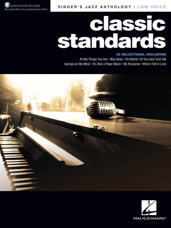 Classic Standards Singers Jazz Anth Low Voice Bk/Ola