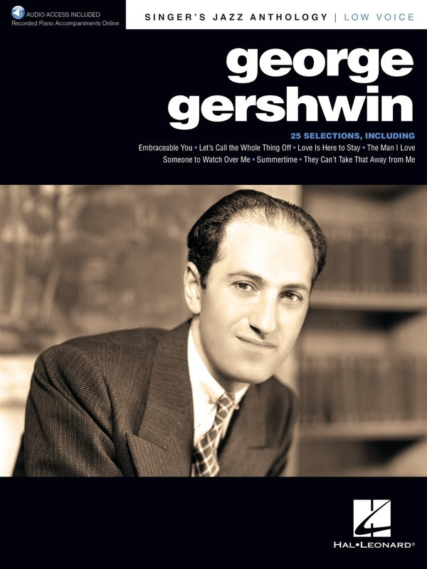 George Gershwin Singers Jazz Anth Low Voice Bk/Ola