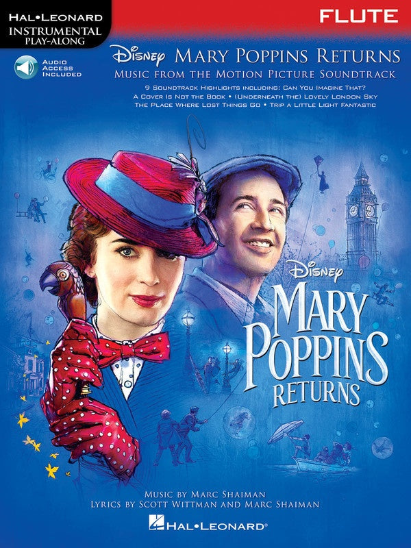 Mary Poppins Returns For Flute Play Along Book/Ola