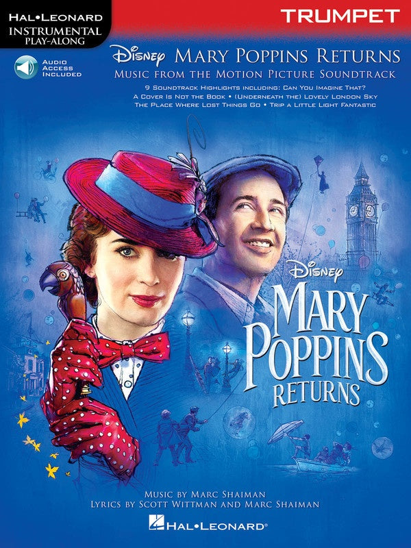 Mary Poppins Returns For Trumpet Play Along Book/Ola