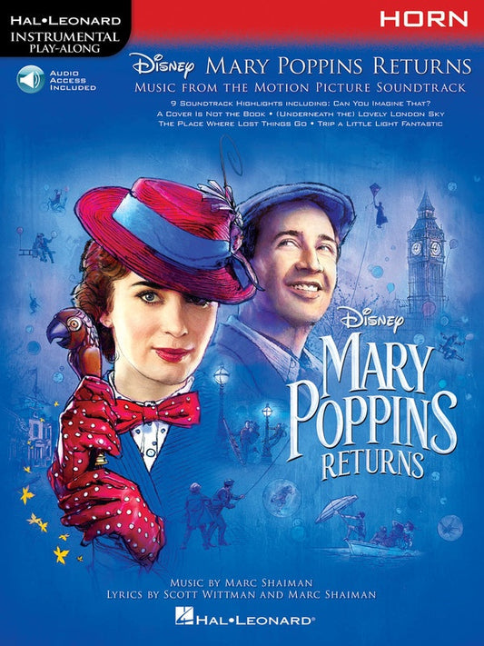 Mary Poppins Returns For Horn Play Along Book/Ola