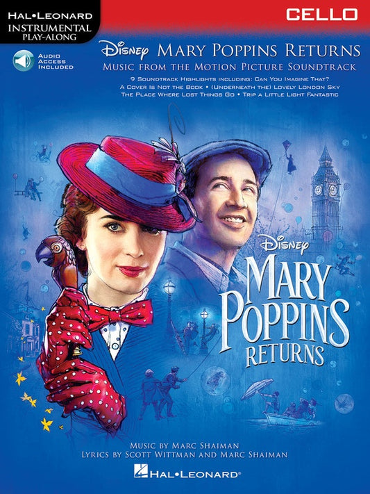 Mary Poppins Returns For Cello Play Along Book/Ola