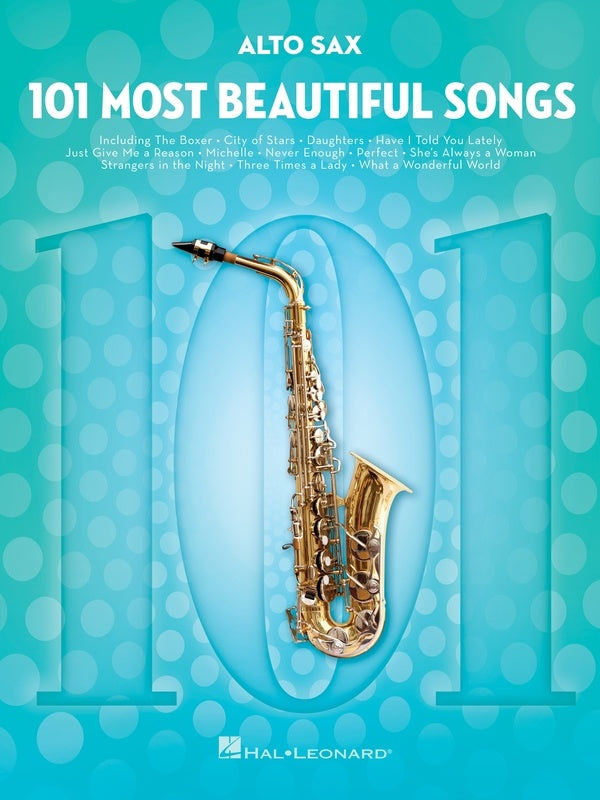 101 Most Beautiful Songs for Alto Saxophone Book