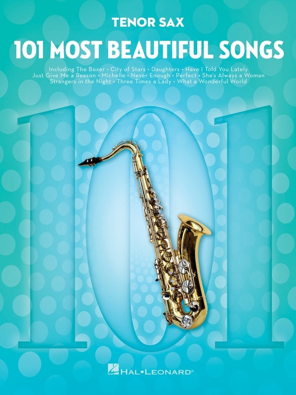 101 Most Beautiful Songs for Tenor Saxophone Book