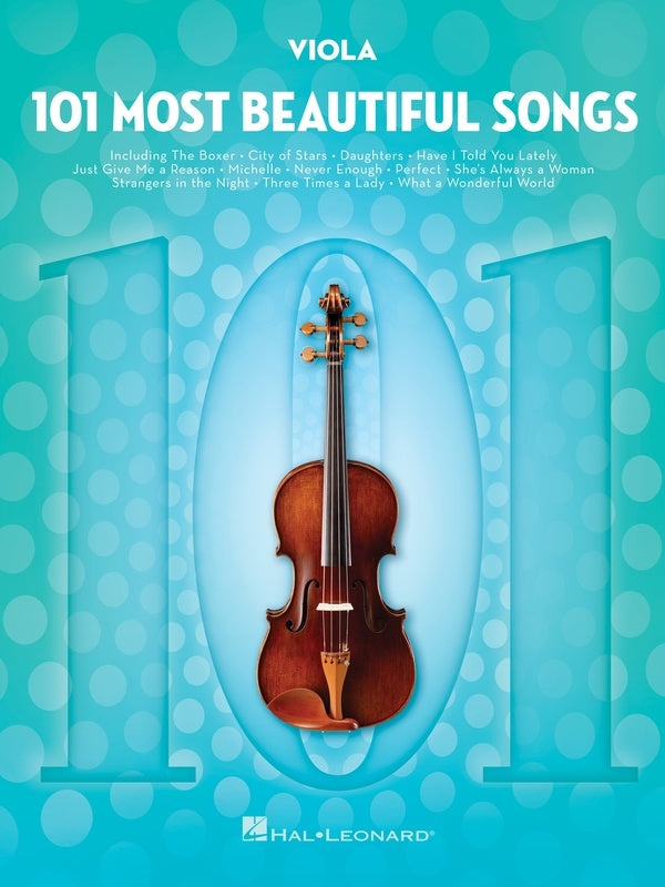 101 Most Beautiful Songs for Viola Book