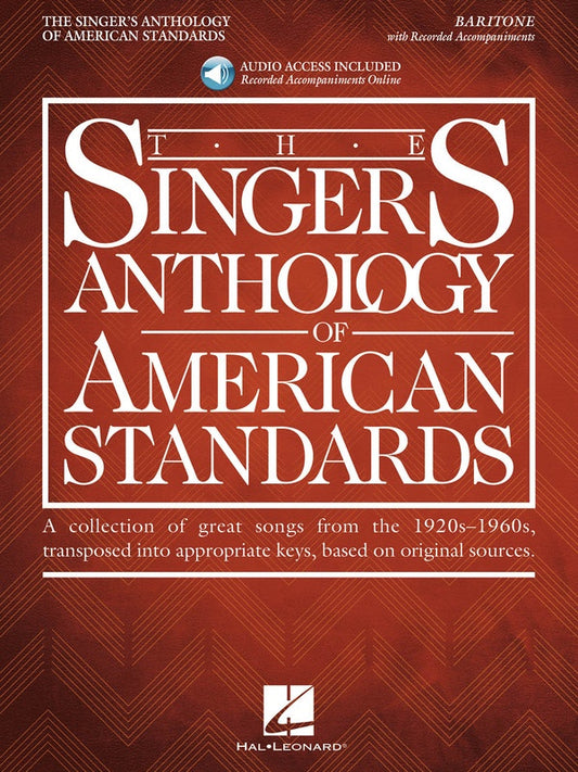 Singers Anth American Standards Baritone Bk/Ola