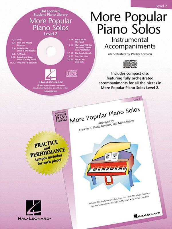 HLSPL More Popular Piano Solos 2 Cd Only