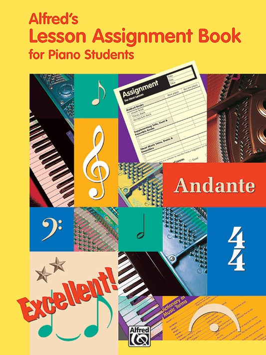 Alfred's Lesson Assignment Book For Piano Students (For All Method Books)