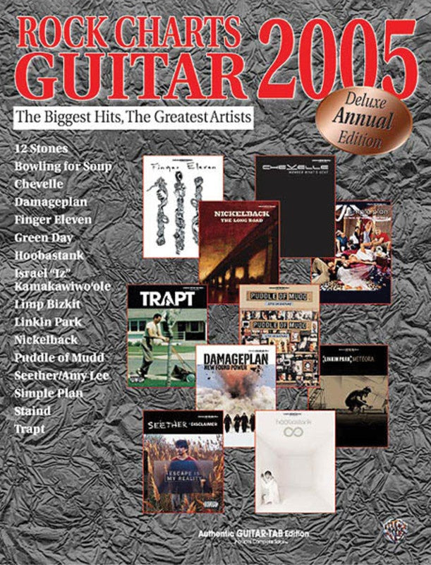 Rock Charts Guitar 2005 Guitar Tab Book