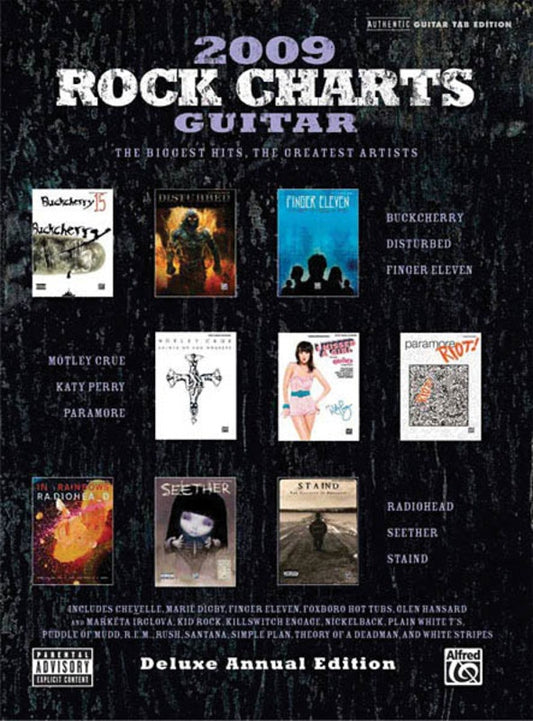 Rock Charts Guitar 2009 - Guitar Tab Book