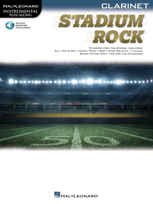 Stadium Rock For Clarinet Play Along Book/Ola