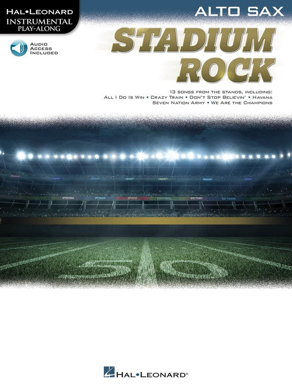 Stadium Rock For Alto Saxophone Play Along Book/Ola