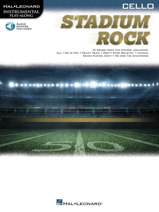 Stadium Rock For Cello Play Along Book/Ola