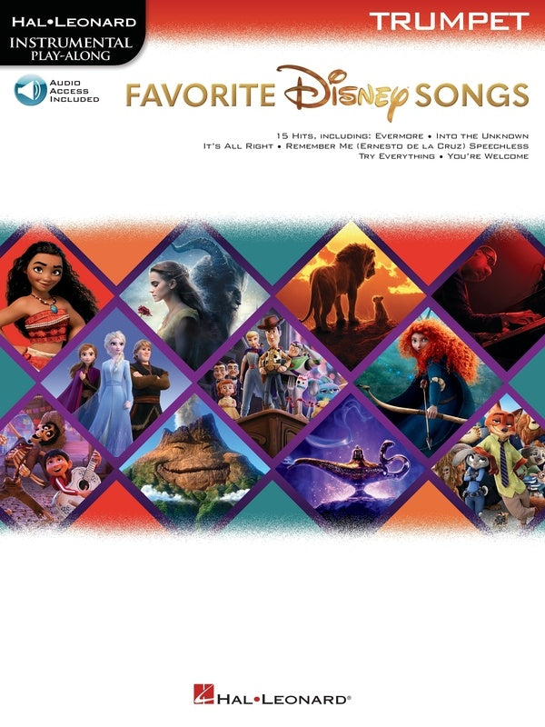 Favorite Disney Songs For Trumpet - Play Along Book/Ola