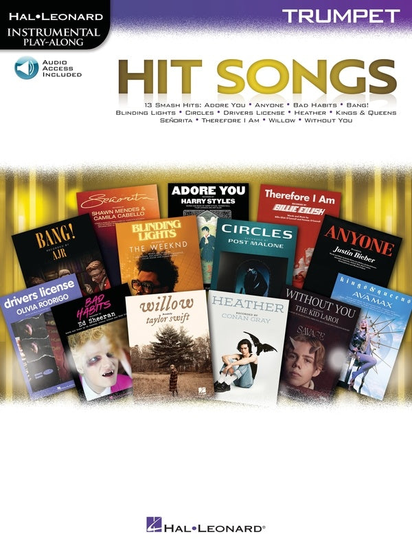 Hit Songs For Trumpet Play Along Book/Ola