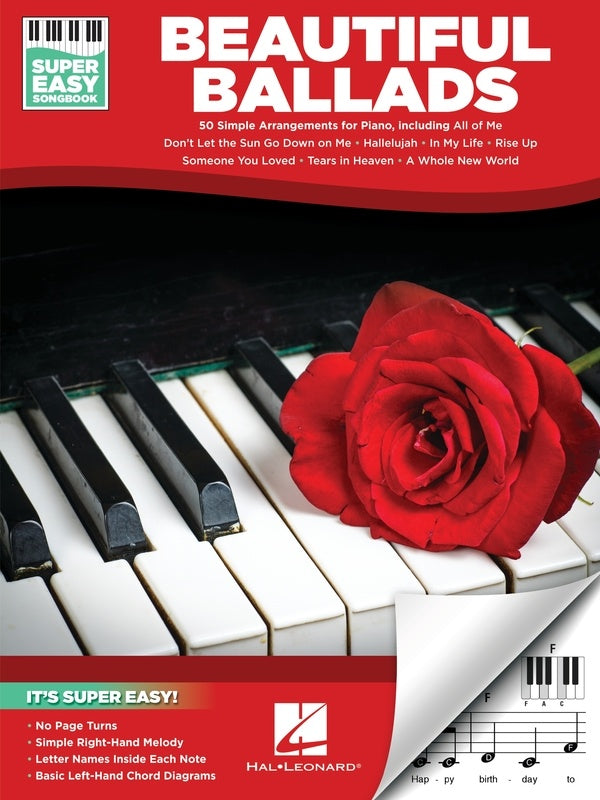 Beautiful Ballads - Super Easy Songbook - Music2u