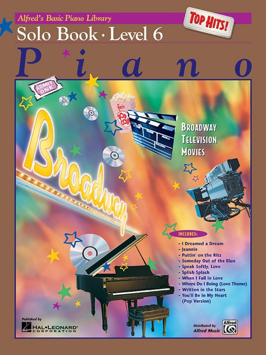 Alfred's Basic Piano Library - Top Hits Solo Book Level 6