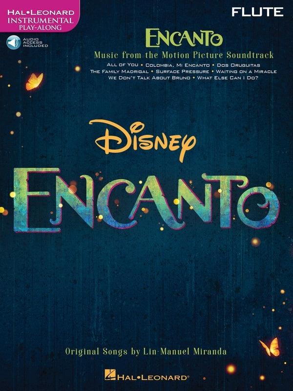 Encanto For Flute Movie Soundtrack Play Along Book/Ola