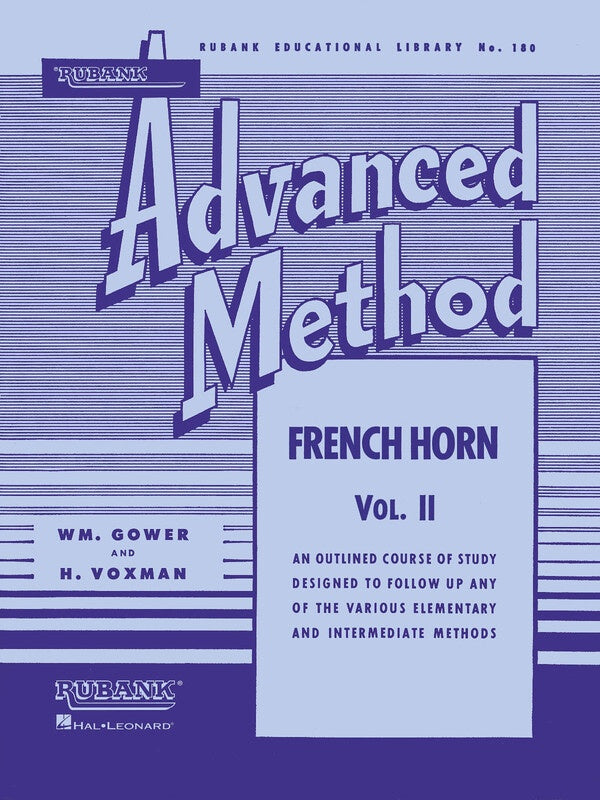 Rubank Advanced Method - French Horn In F or Eb Volume 2 Book