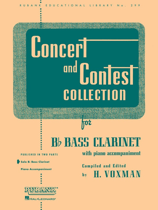 Concert And Contest Bass Clarinet Part Book