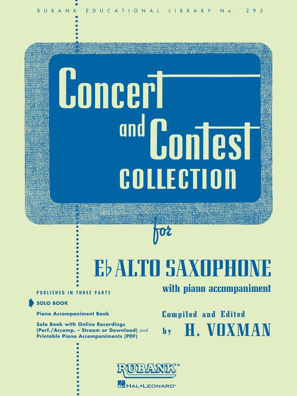 Concert And Contest Alto Sax Part