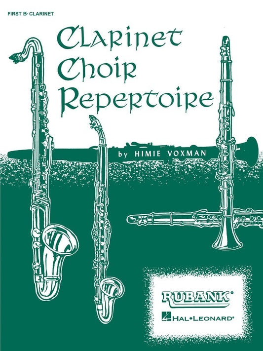 Clarinet Choir Repertoire B Flat Bass Clarinet Part