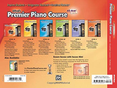 Alfred's Premier Piano Course Performance 1A Book/Cd