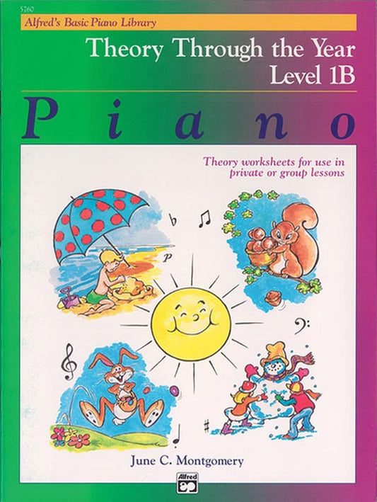 Alfred's Basic Piano Library - Theory Through The Year Level 1B Book