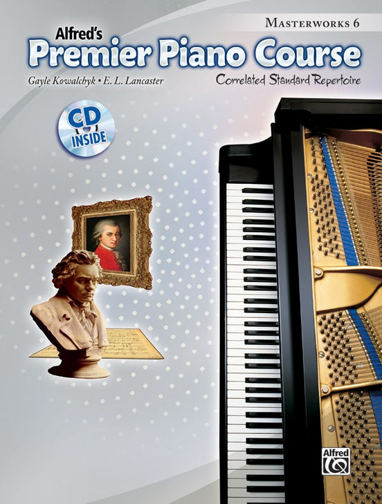 Alfred's Premier Piano Course - Masterworks Book 6 (Book and Cd)