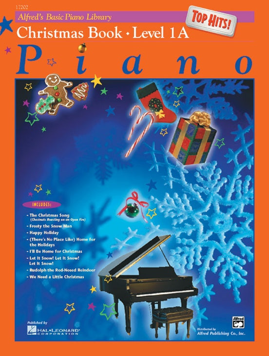 Alfred's Basic Piano Library - Top Hits Christmas Book Level 1A