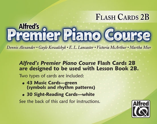 Alfred's Premier Piano Course Flash Cards Level 2B