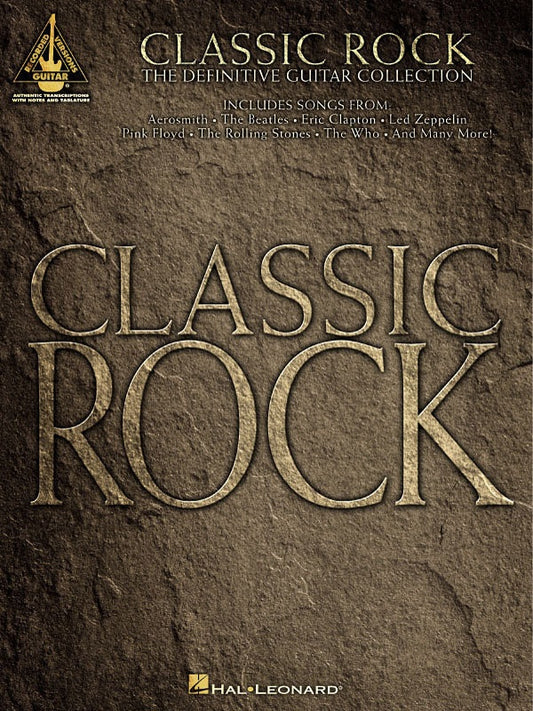 Classic Rock Guitar Tab Book