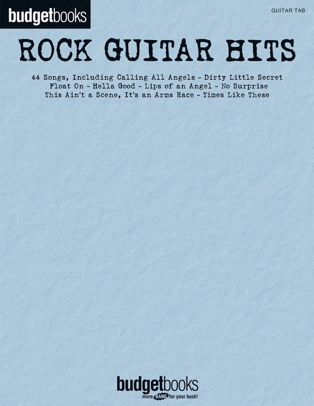 Rock Guitar Hits - Budget Book - Music2u