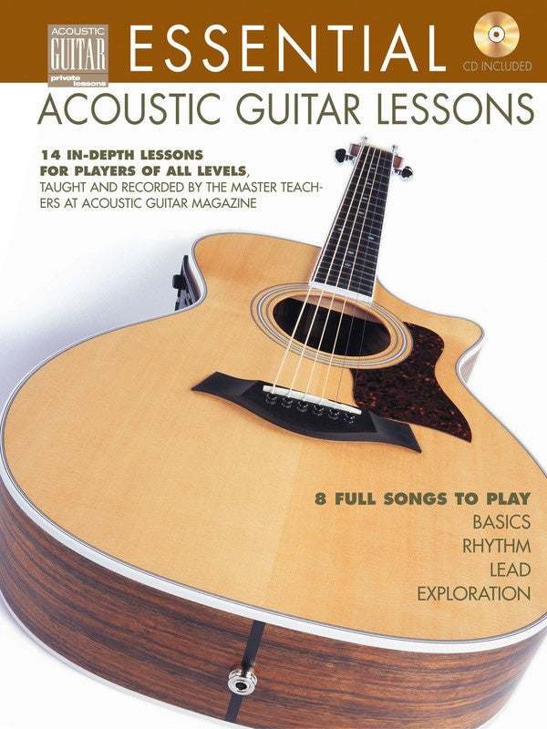 Essential Acoustic Guitar Lessons Bk/Cd Gtr