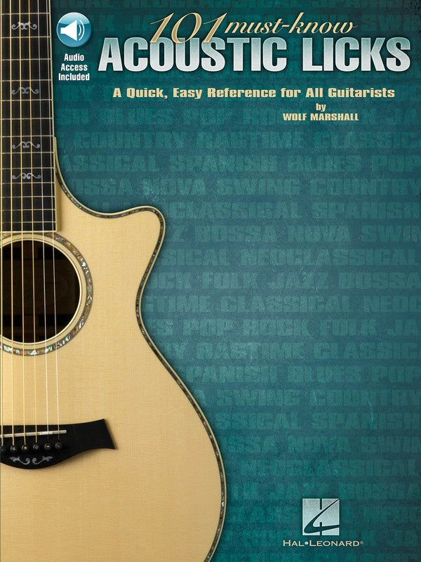 101 Must Know Acoustic Licks Book/Ola