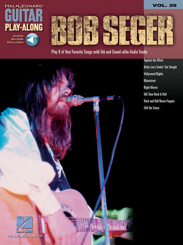 Bob Seger Guitar Play Along Volume 29 Book/Ola