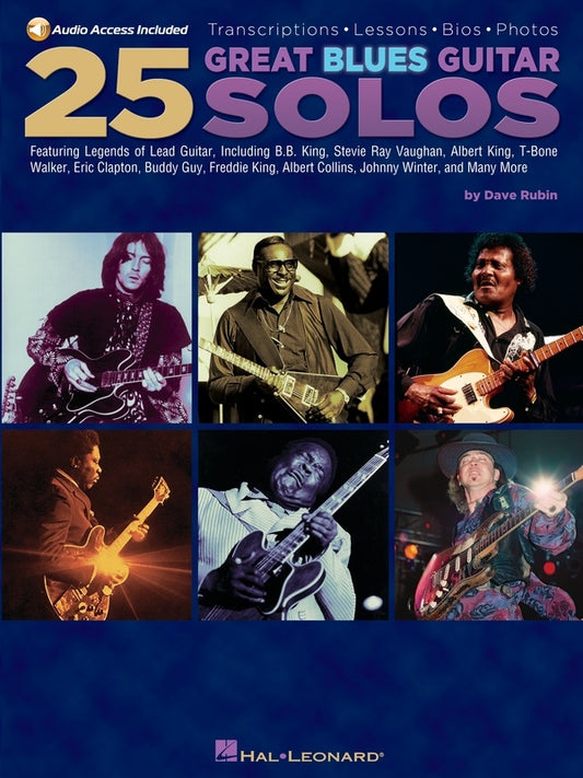 25 Great Blues Guitar Solos Book/Cd