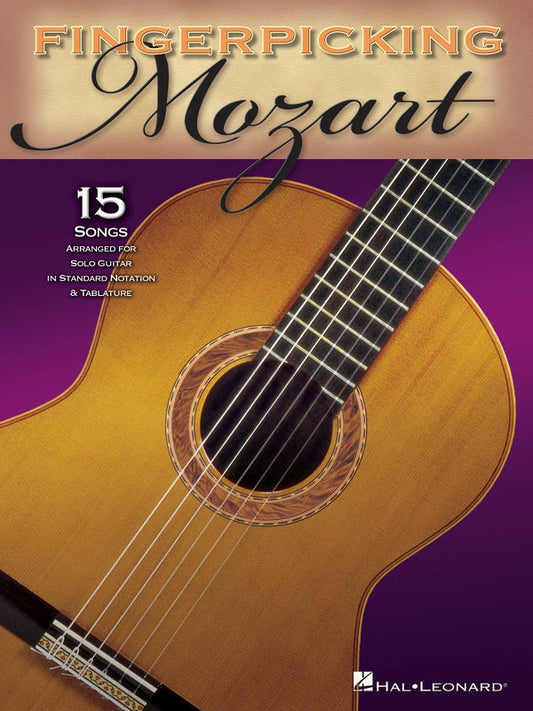 Fingerpicking Mozart 15 Songs Guitar Solo