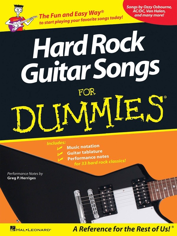 Hard Rock Guitar Songs For Dummies Gtr Tab