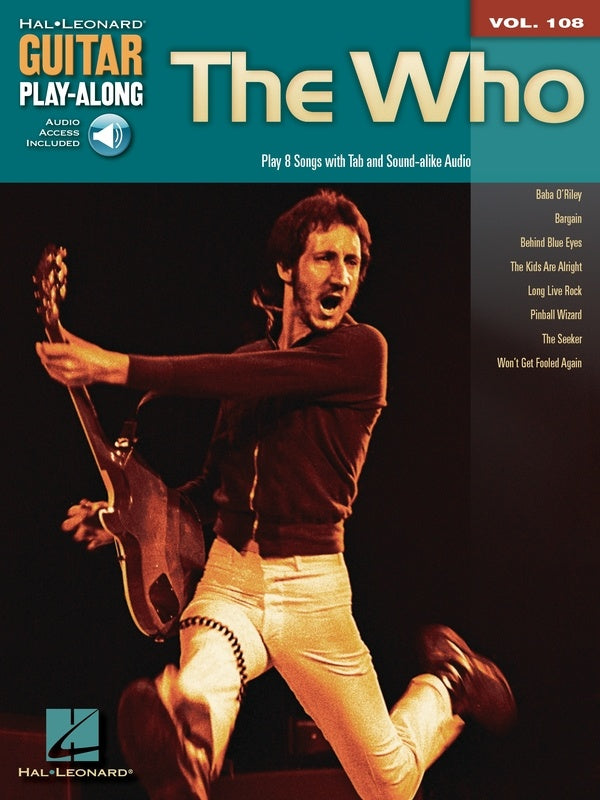 The Who Guitar Play Along Volume 108 Book/Ola