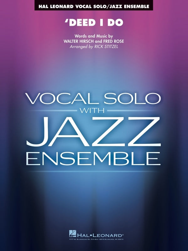 Deed I Do - Jazz Ensemble Voice Score/Parts Book