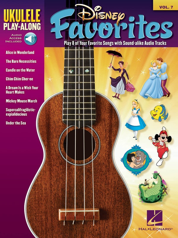 Disney Favorites Ukulele Play Along Volume 7 Book/Ola