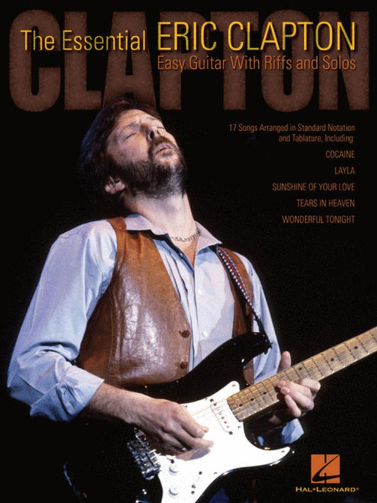 Essential Eric Clapton - Easy Guitar Riffs & Solos Tab Book